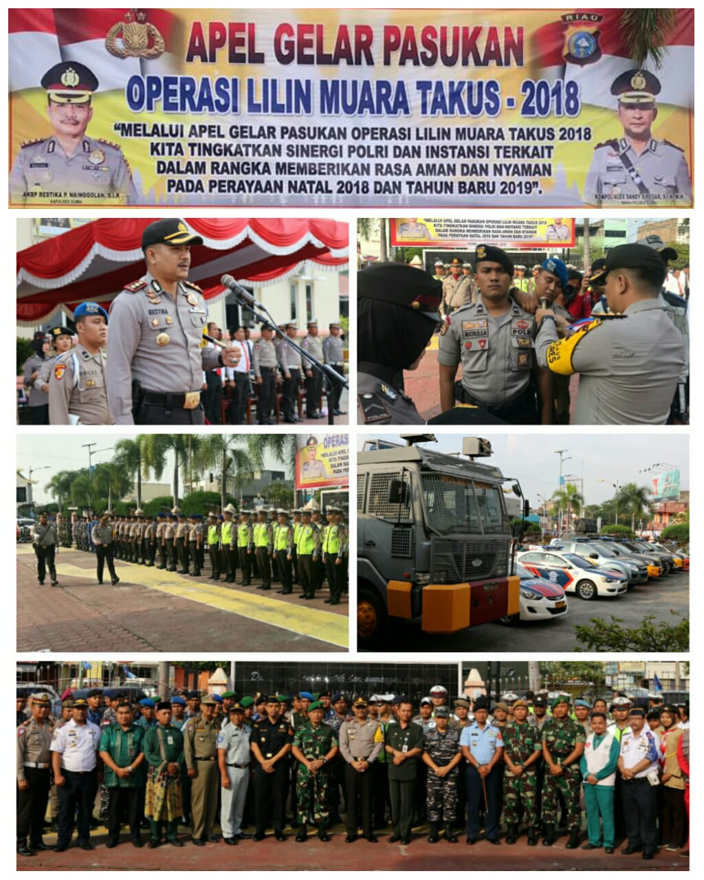 Polres Dumai Laksanakan Apel Gelar Pasukan Ops Lilin 2018